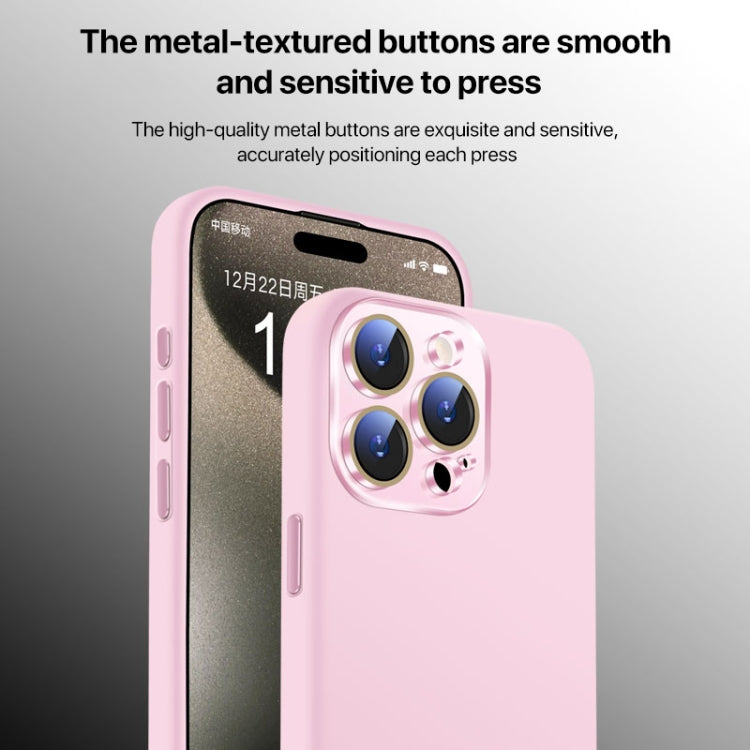 Funda de Silicona Líquida para iPhone 16 Pro con NanoLente (Morado Oscuro)