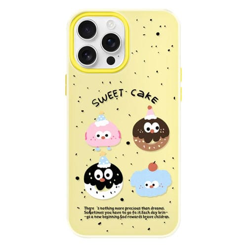 Funda híbrida TPU y PC iPhone 13 Pro Max Tacto Sedoso (Little Monster Yellow)