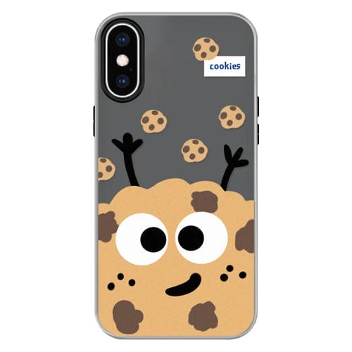 Funda híbrida TPU y Policarbonato iPhone Xs Max Protección Tacto Sedoso (Negro Galleta)