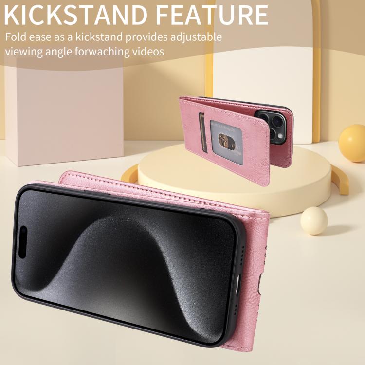 Funda Cuero con Tapa Vertical Magnética para Huawei Pura 70 Pro 5G/70 Pro+ 5G (Oro Rosa)