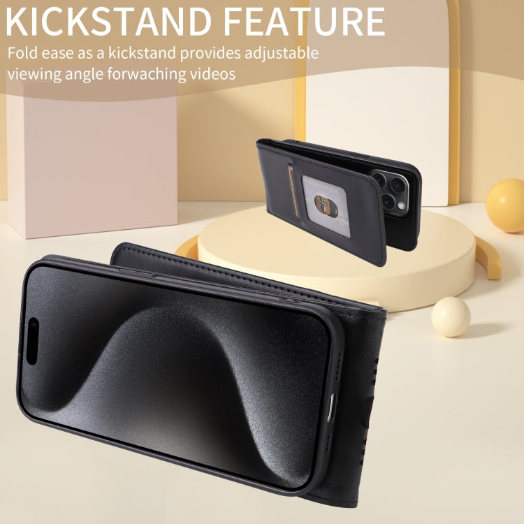 Funda de Cuero con Tapa Vertical Magnética para OnePlus 13 (Negra)