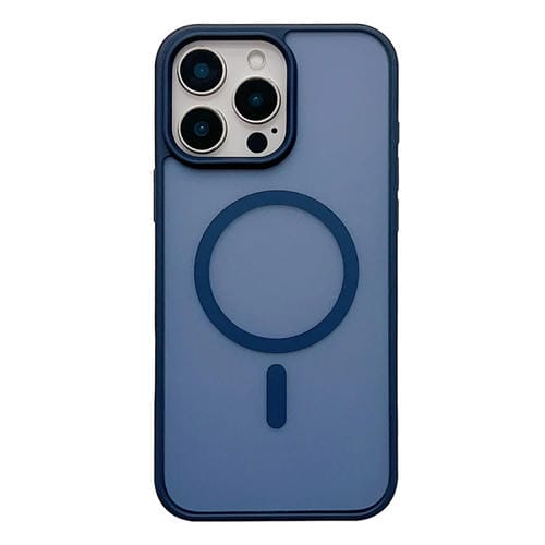Funda para Teléfono Magsafe Frosted Skin Feel para iPhone 13 Pro Max (Azul Oscuro)