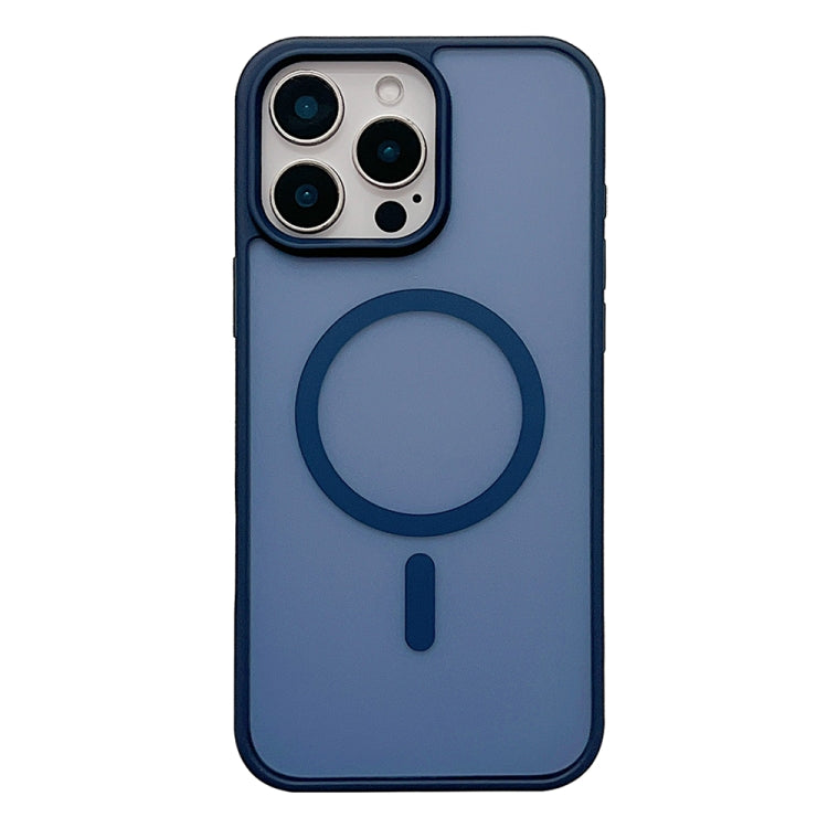 Funda para Teléfono Magsafe Frosted Skin Feel iPhone 13 Pro (Azul Oscuro)