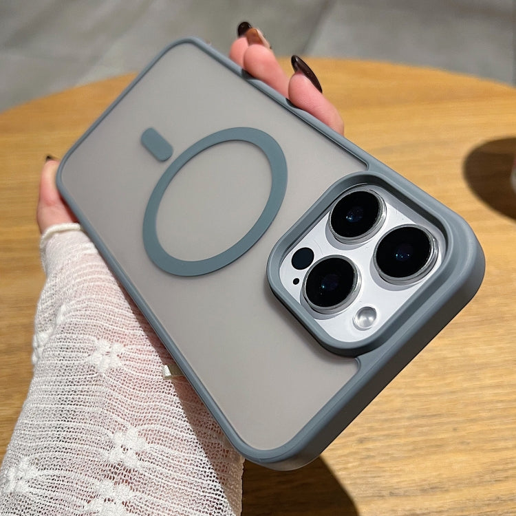 Funda para Teléfono Magsafe Frosted Skin Feel para iPhone 13 Pro (Gris Titanio)
