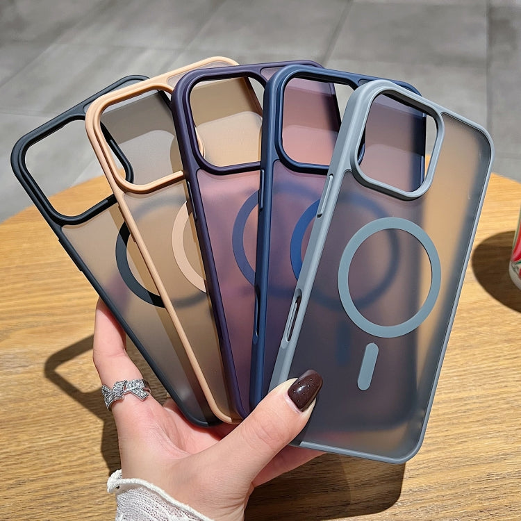 Funda para Teléfono Magsafe Frosted Skin Feel iPhone 13 Pro (Morado Oscuro)