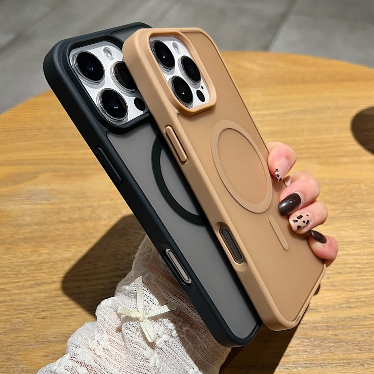 Funda para Teléfono Magsafe Frosted Skin Feel iPhone 12 (Dorado del Desierto)