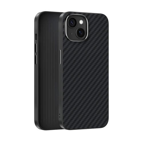 Funda para Teléfono Abeel C Carbon Fiber Series 6D Micro Relief Magsafe para iPhone 13 (Negra)