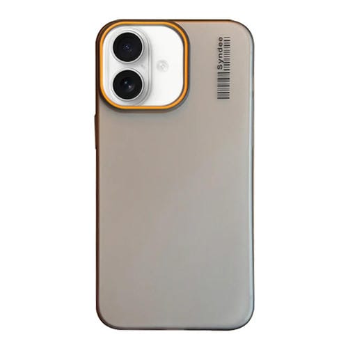Funda para Teléfono PC Translúcida Tacto Piel Arena iPhone 16 Plus (Negra)