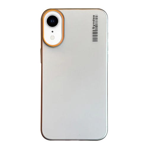 Funda para Teléfono PC iPhone Xr Translúcida Tacto Piel Arena Suave (Gris Titanio)