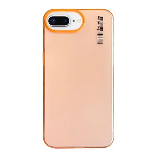 Funda PC Translúcida iPhone 8 Plus/7 Plus Tacto Suave Arena (Naranja)