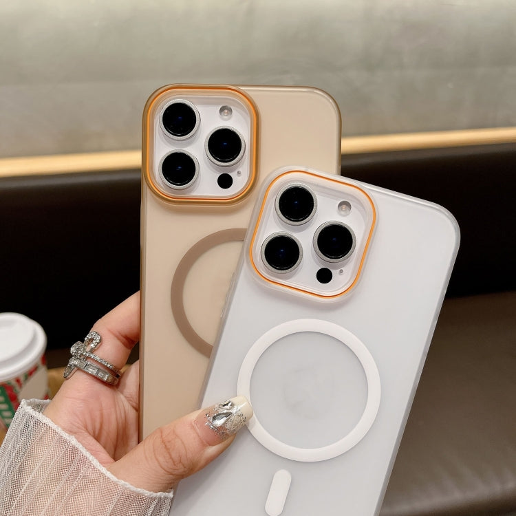 Funda para Teléfono PC con Imán Magsafe Tacto Suave y Arena para iPhone 14 Pro (Rosa)