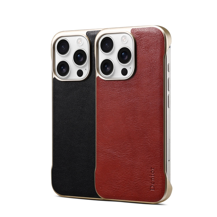 Funda para Teléfono Denior Magsafe Textura Piel Becerro Genuina iPhone 14 Pro (Negra)
