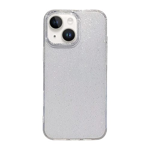 Funda TPU iPhone 13 con Purpurina y Cielo Estrellado (Transparente)