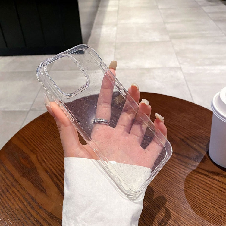 Funda TPU iPhone 13 Pro Transparente con Purpurina y Cielo Estrellado