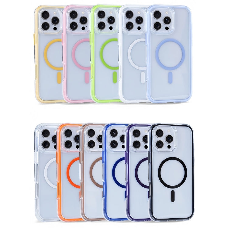 Funda para Teléfono iPhone 14 Pro Serie Y2 con Imán Magsafe Transparente (Morado)