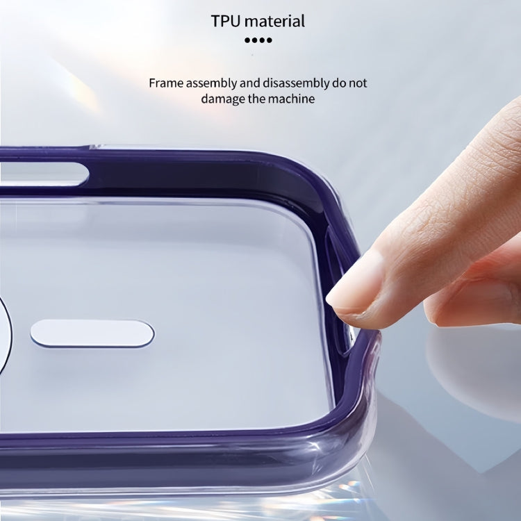 Funda para Teléfono con Imán Magsafe iPhone 11 Serie Y2 Transparente (Negro)