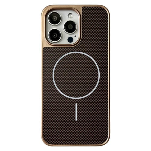 Funda para iPhone 13 Pro Max TPU + PC Magsafe Serie Pita (Dorada)