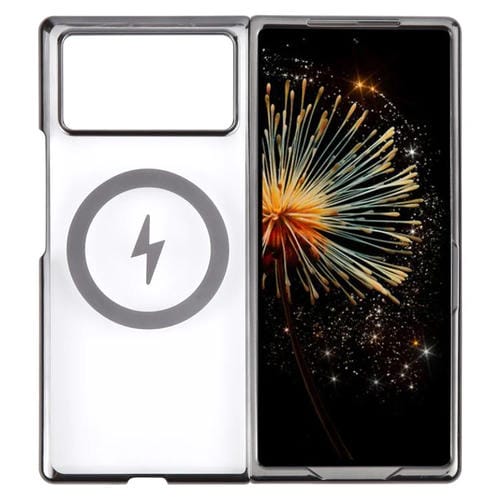 Funda para Teléfono Xiaomi Mix Fold 3 con Carcasa de PC Galvanizada Brillante 6D Magsafe (Negro Meteorito)