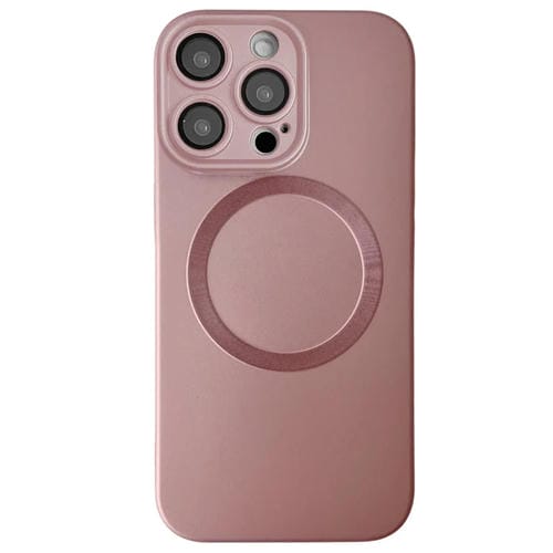 Funda para Teléfono TPU Magsafe iPhone 14 Pro Max Textura Cd Pintura Metalizada (Rosa)
