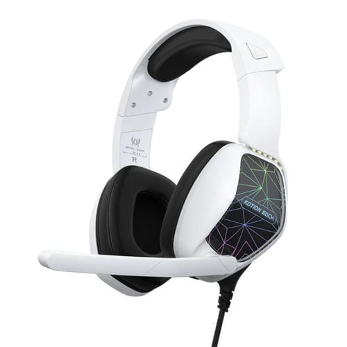 Auriculares para Juegos Kotion Each G6000 Supraurales con Micrófono y Cable de 2,1 m (Blanco y Negro)