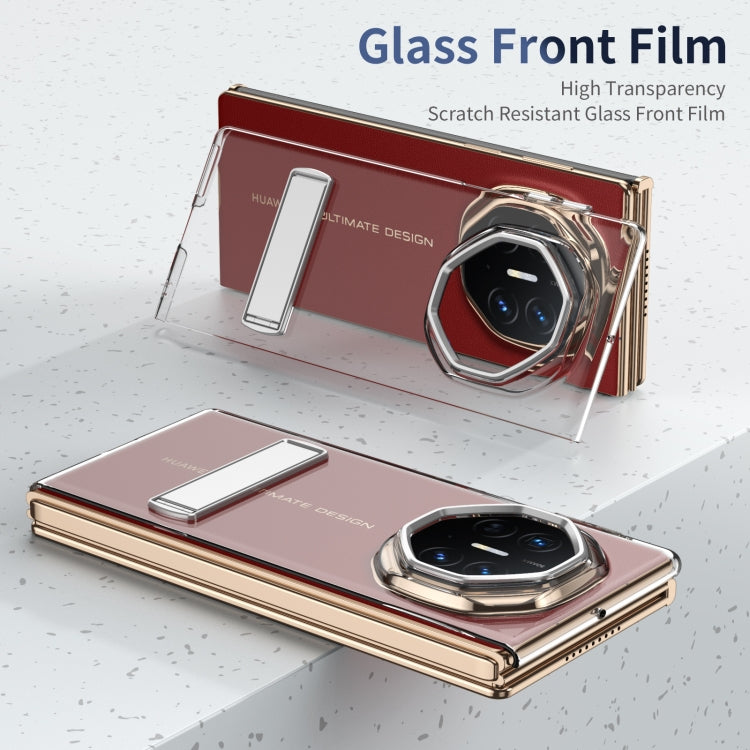 Funda híbrida TPU para PC con soporte para Huawei Mate Xt Ultimate (Plateada)