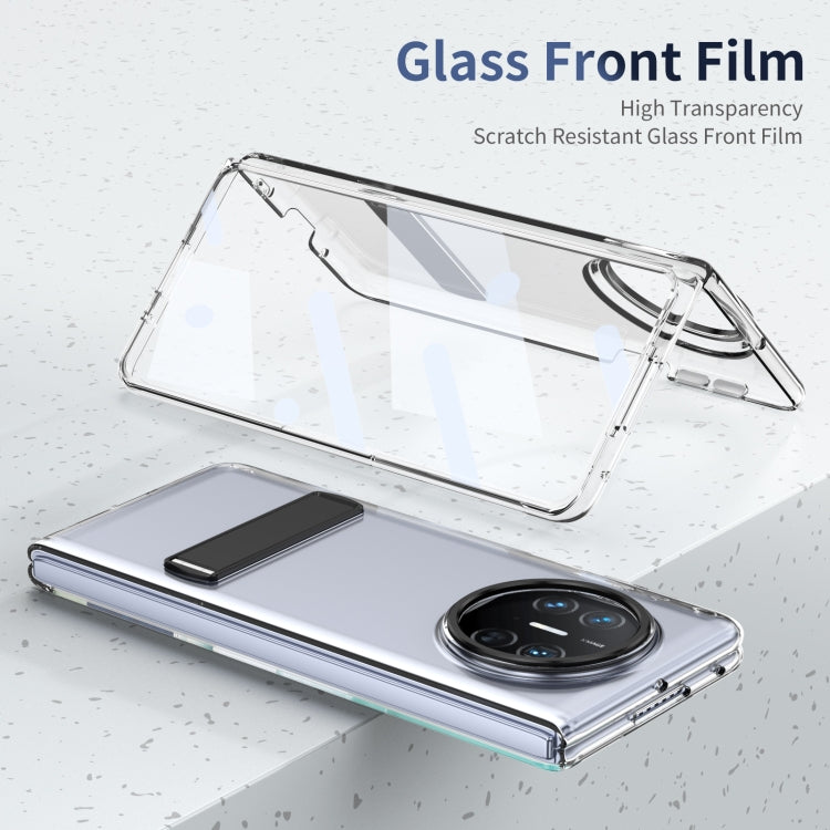 Funda híbrida TPU para PC con soporte para Huawei Mate X3 (Negro)