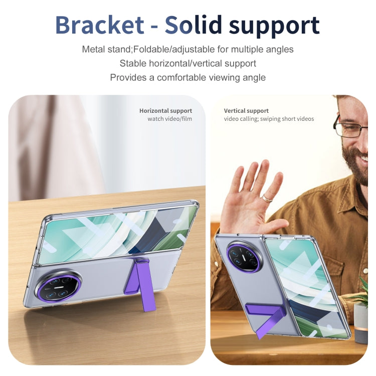 Funda híbrida TPU Huawei Mate X5 con soporte PC y protección contra heladas (Morado)