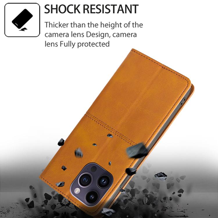 Funda magnética de cuero con textura de vaca para Redmi A5 4G (171,7 mm) (marrón claro)