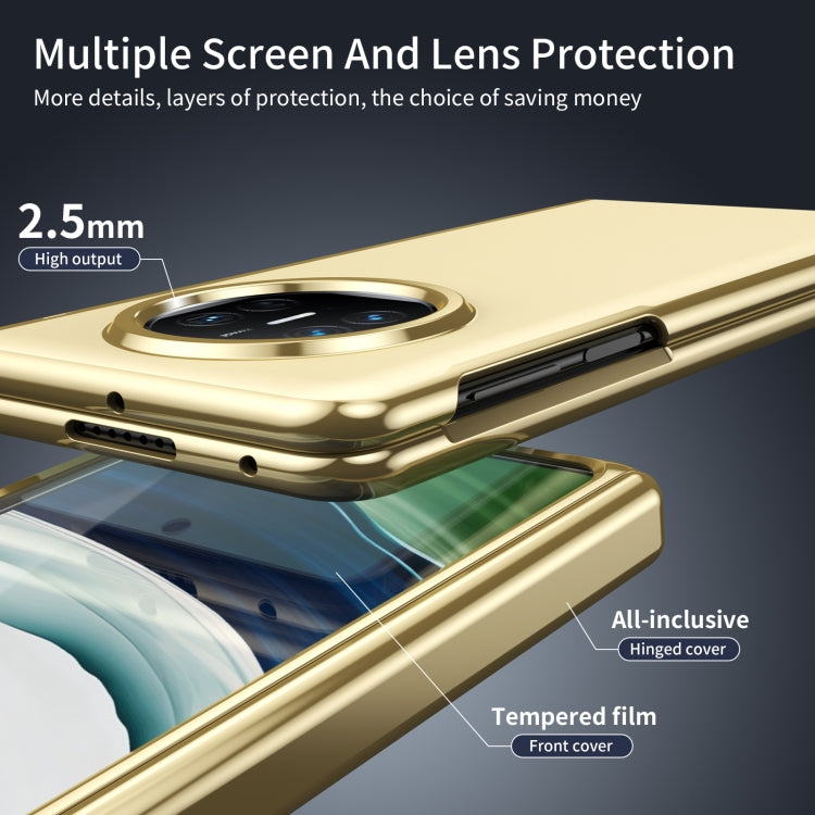 Estuche para Teléfono Huawei Mate X5 con Revestimiento al Vacío Esmerilado Anticongelante (Dorado)