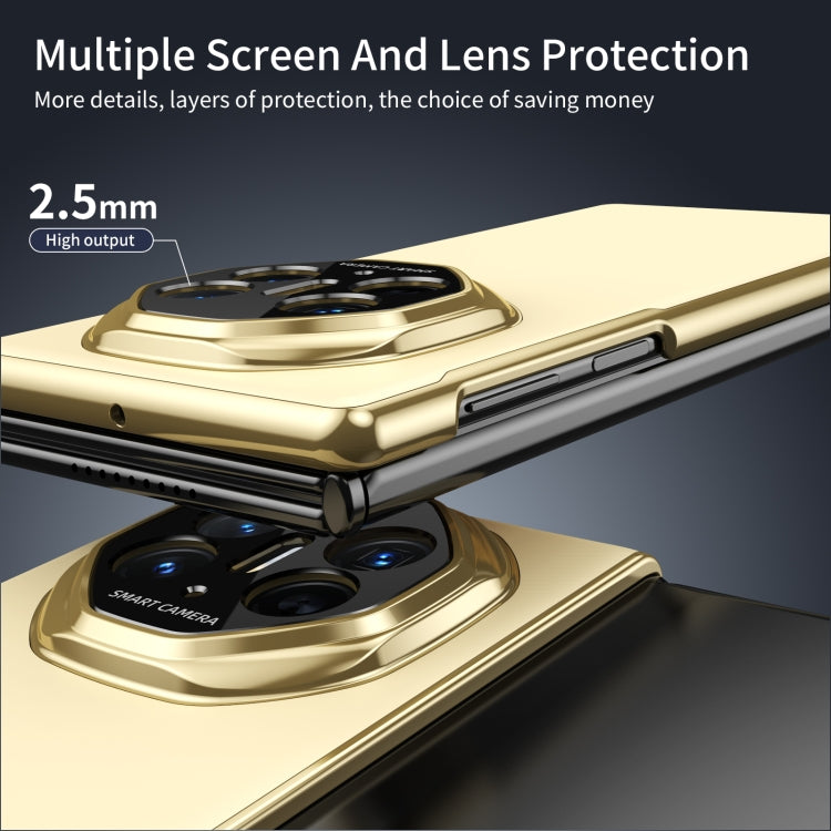 Funda para Teléfono Huawei Mate Xt con Revestimiento al Vacío Esmerilado Ag y Diseño Ultimate (Dorada)