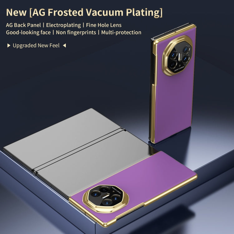 Funda para Teléfono Huawei Mate Xt con Revestimiento al Vacío Esmerilado Ag Integrado (Morado)