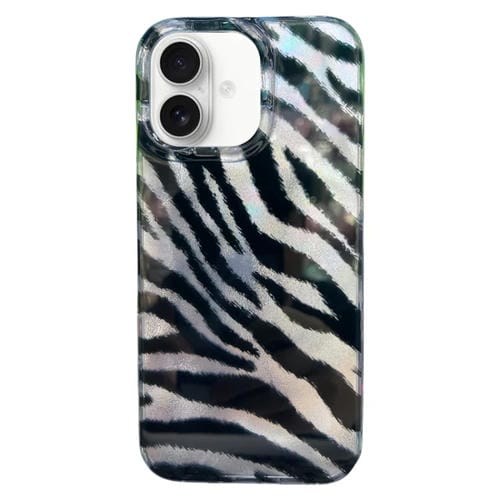 Funda TPU doble capa iPhone 16 patrón Imd Estampado de Cebra