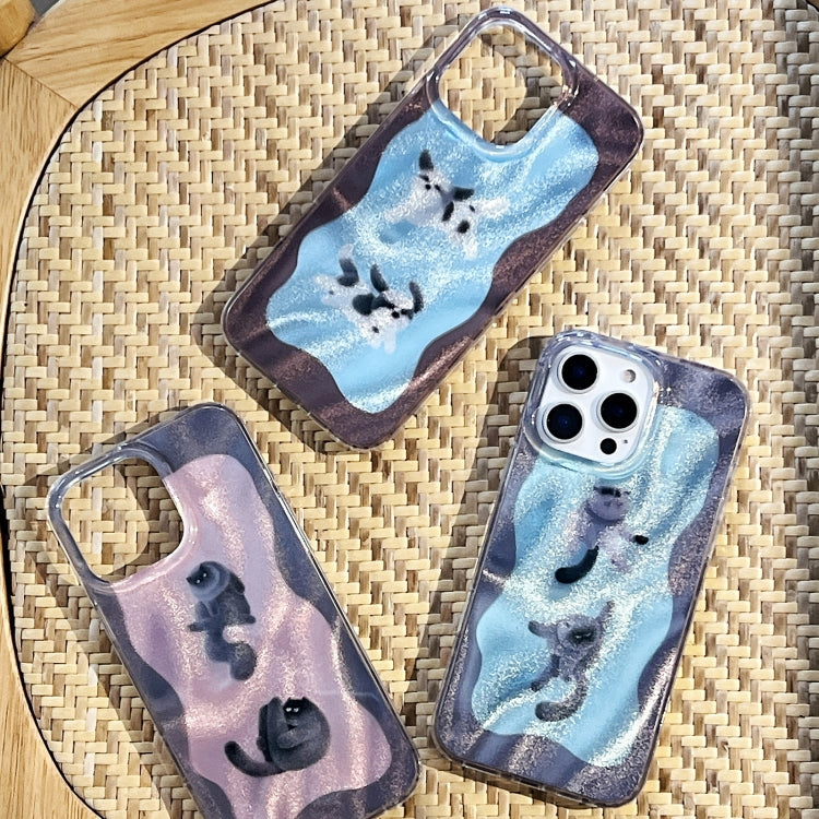 Funda TPU Doble Capa iPhone 16 Patrón Imd Pintura Abstracta Sobre Un Árbol