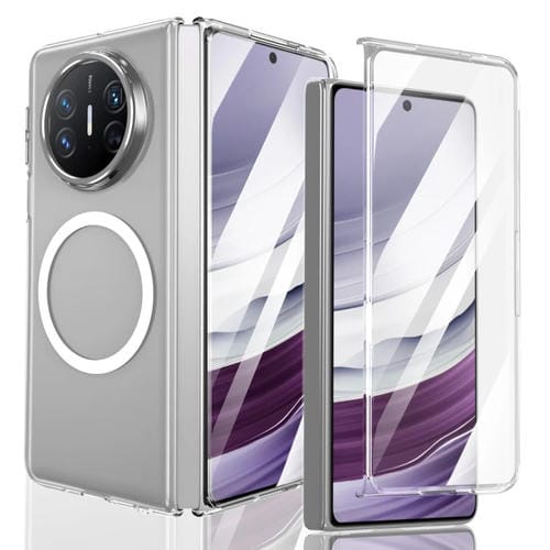 Funda para Teléfono Huawei Mate X3 Lce Folding Series con PC Transparente Integrada Magsafe (Plateada)