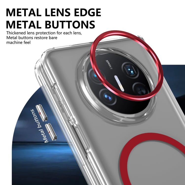 Funda para Teléfono Huawei Mate X5 Lce Folding Series con PC Transparente Integrada Magsafe (Roja)