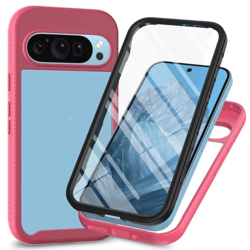 Funda PC + TPU con Película Pet para Google Pixel 9 Pro XL Serie Starry Sky (Rosa)