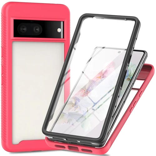 Funda PC + TPU con Película Pet para Google Pixel 8 Serie Starry Sky (Rosa)