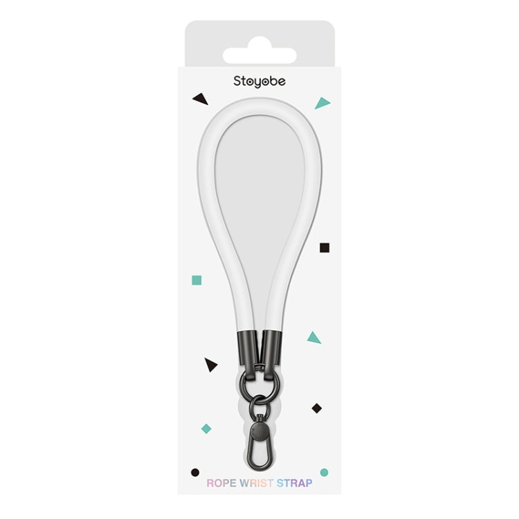 Correa de Silicona Universal para Teléfono Dux Duics Stoyobe Pl-Ii Antipérdida (Blanco Luminoso)