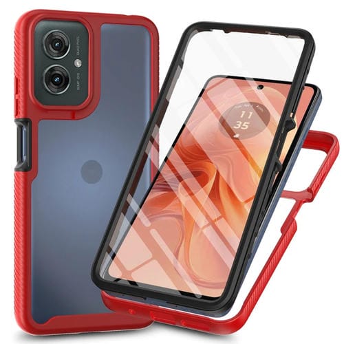 Funda para Motorola Moto G55 PC + TPU con Película Pet Starry Sky (Rojo)