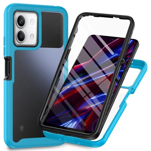 Funda para Teléfono Redmi Note 13 5G Starry Sky Solid Color Series PC + TPU con Película Pet (Azul Cielo)