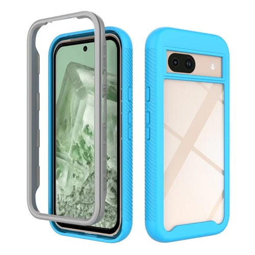 Funda TPU Transparente para Google Pixel 8A a Prueba de Golpes (Azul Cielo)
