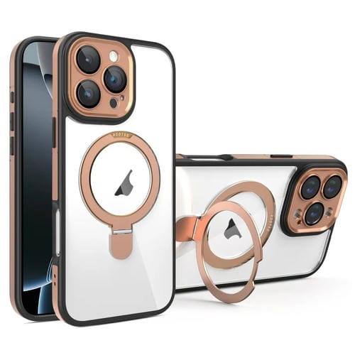 Funda para iPhone 16 Pro con Soporte Magsafe (Negro y Dorado)