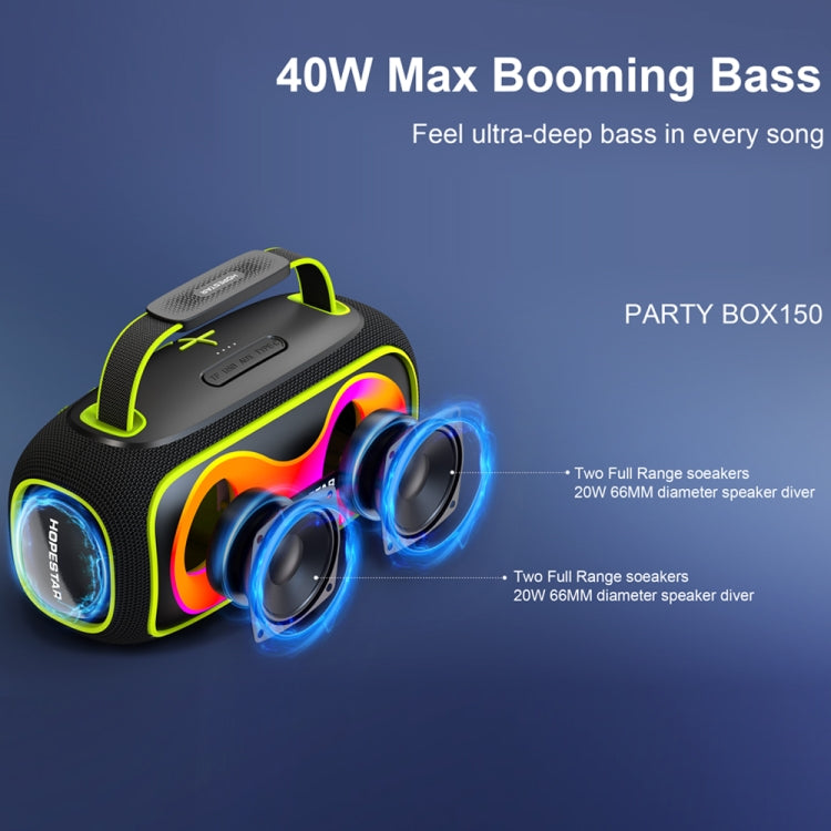 Altavoz Bluetooth Portátil Hopestar Party Box 150 40 W Resistente Agua IPX5 (Negro)