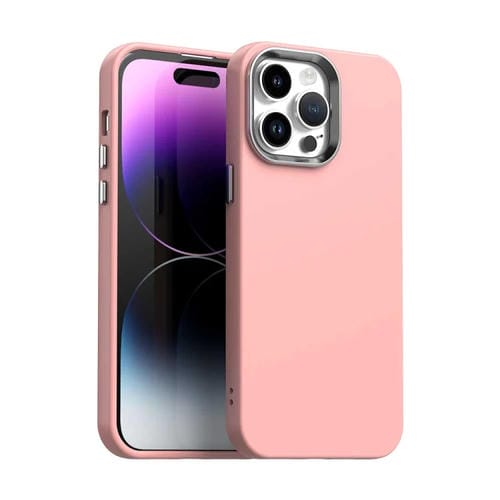Funda para Teléfono iPhone 14 Pro Serie Colorida a Prueba de Golpes (Rosa)
