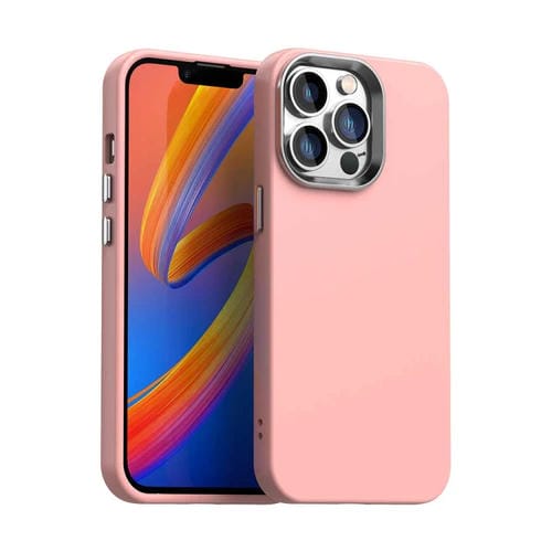 Funda para Teléfono iPhone 13 Pro Max a Prueba de Golpes Serie Colorida (Rosa)