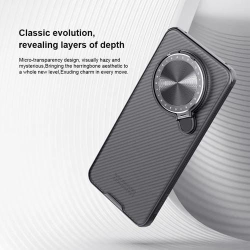 Funda PC Translúcida Nillkin Camshield Prop para Huawei Mate 70 (Negra)