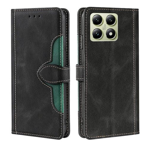 Funda De Cuero Con Hebilla Magnética Y Tacto De Piel Para Xiaomi 14T 5G (Negra)
