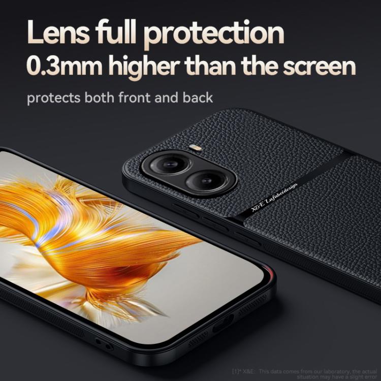 Funda magnética de cuero Litchi con cobertura total, a prueba de golpes y protección para Redmi Turbo 4 y Xiaomi Poco X7 Pro (amarilla)