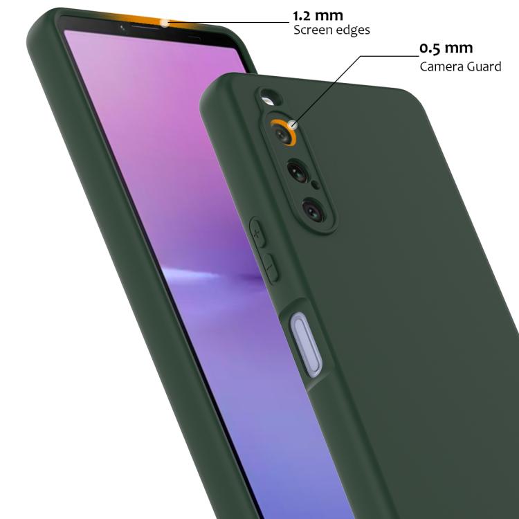 Funda de Silicona Magsafe para Sony Xperia 10 V a Prueba de Golpes (Verde Oscuro)