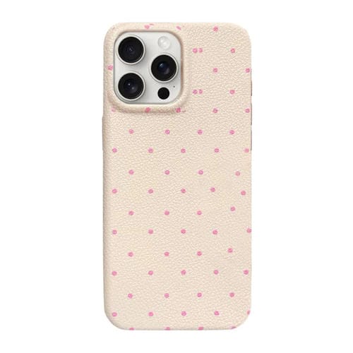 Funda de Silicona Dopamine para iPhone 12 Pro con Lunares (Blanca)